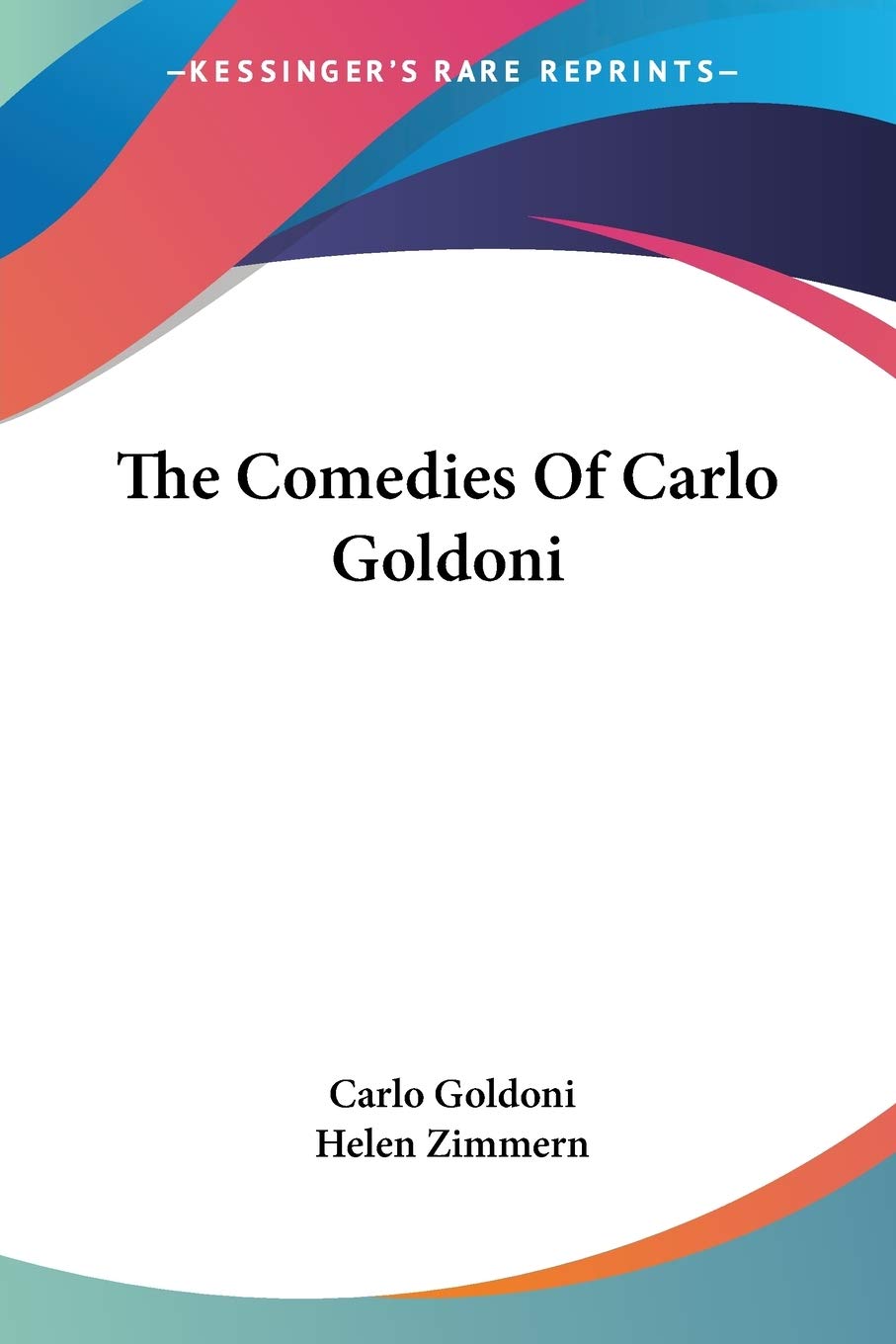 The Comedies Of Carlo Goldoni