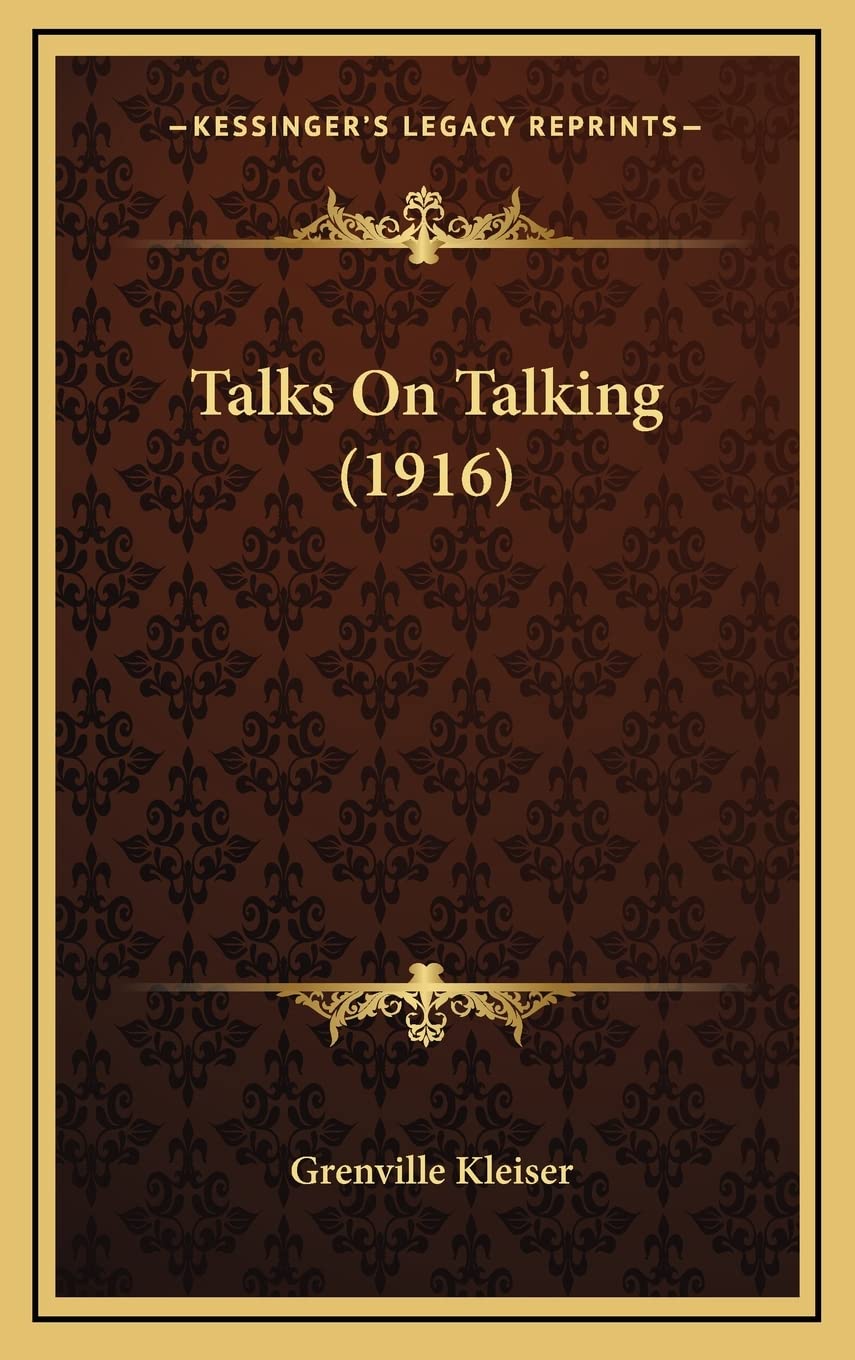 Talks On Talking (1916)