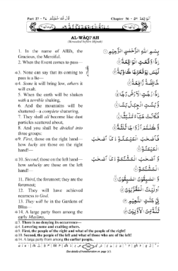 Surah Al Waqiah English PDF