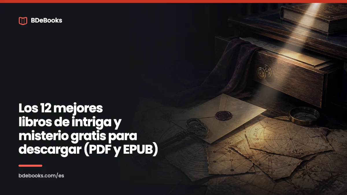Los 12 mejores libros de intriga y misterio gratis para descargar (PDF y EPUB)
