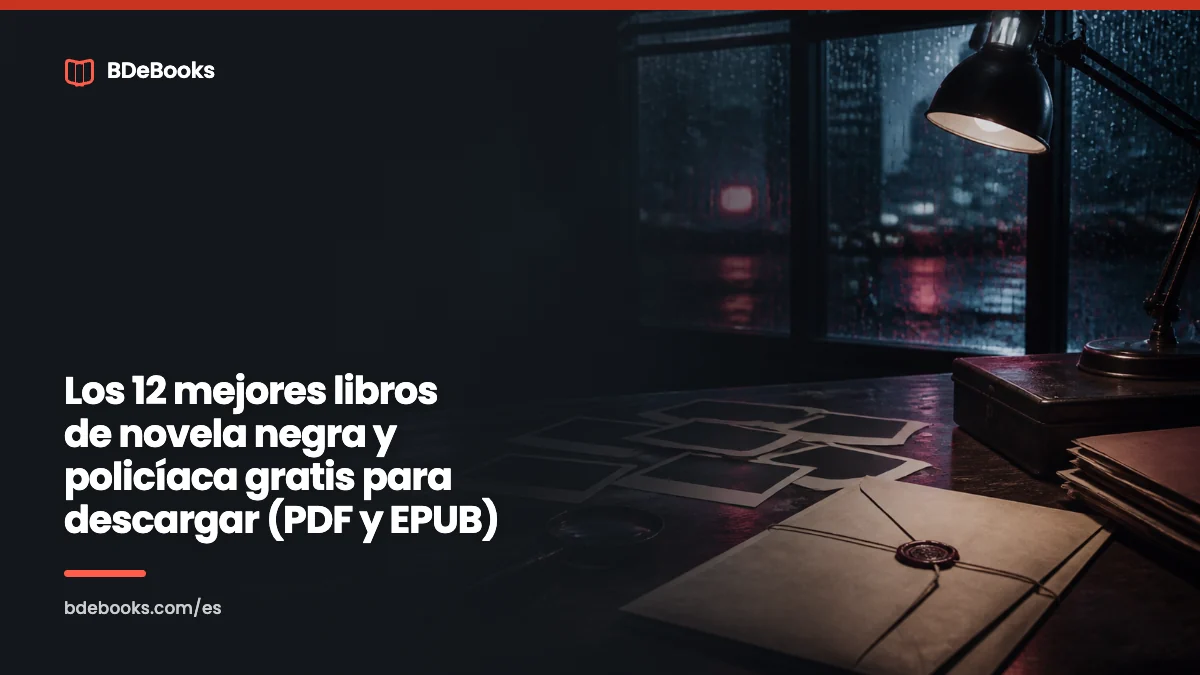 Los 12 mejores libros de novela negra y policíaca gratis para descargar (PDF y EPUB)