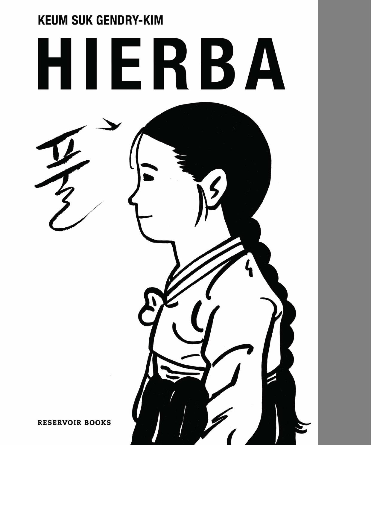 Hierba de Keum Suk Gendry-Kim, portada del libro