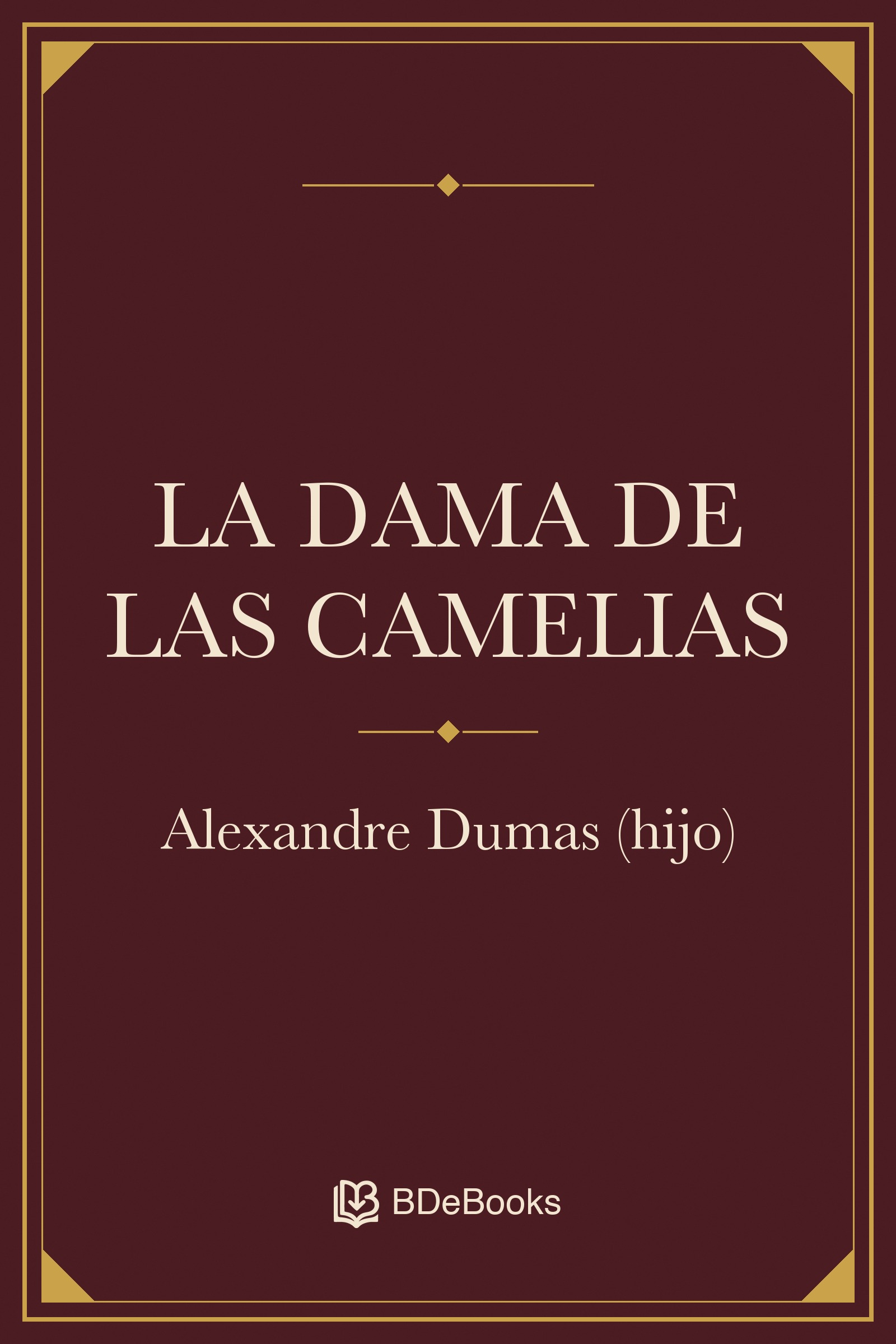 La dama de las camelias de Alexandre Dumas (hijo), portada del libro