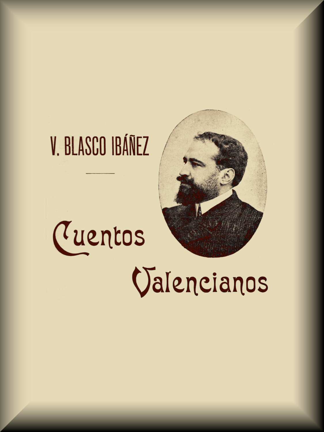 Cuentos valencianos de Vicente Blasco Ibáñez, portada del libro