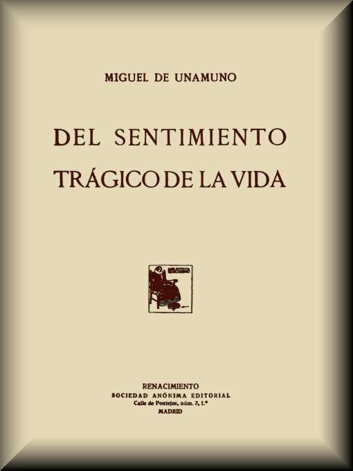Portada de Del sentimiento trágico de la vida