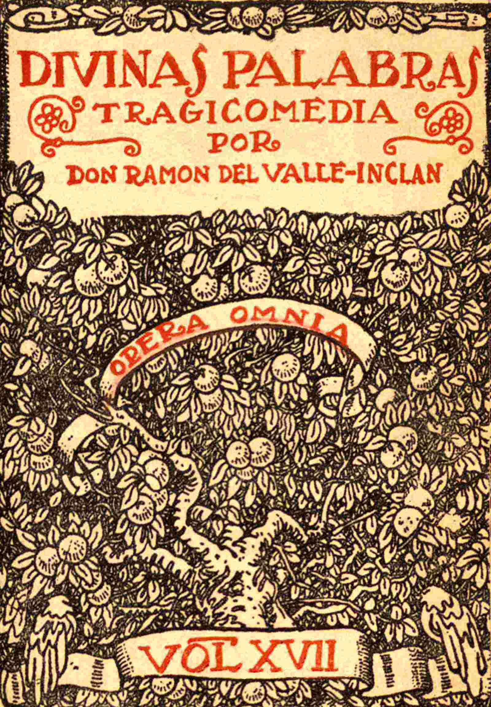 Divinas palabras de Ramón María del Valle-Inclán, portada del libro