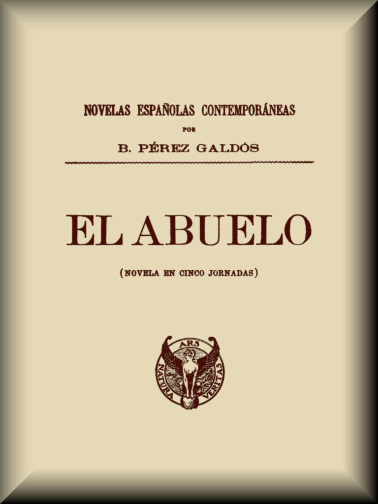 Portada de El abuelo (novela en cinco jornadas)