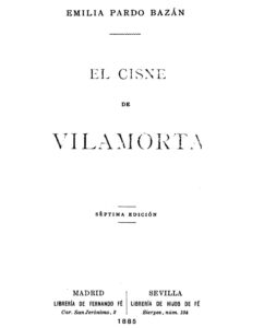 Portada de El cisne de Vilamorta de Emilia Pardo Bazán
