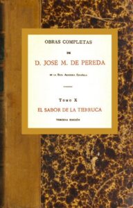 Portada de El sabor de la tierruca de José María de Pereda