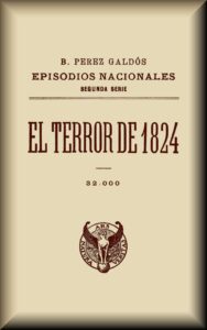 Portada de El terror de 1824 de Benito Pérez Galdós