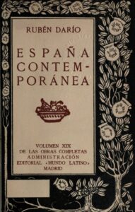 Portada de España contemporánea de Rubén Darío