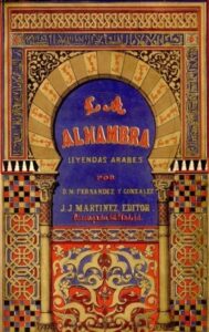 Portada de La Alhambra: leyendas árabes de Manuel Fernández y González