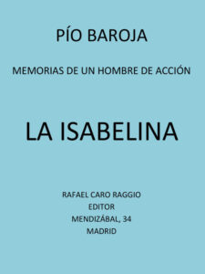 Portada de La Isabelina de Pío Baroja