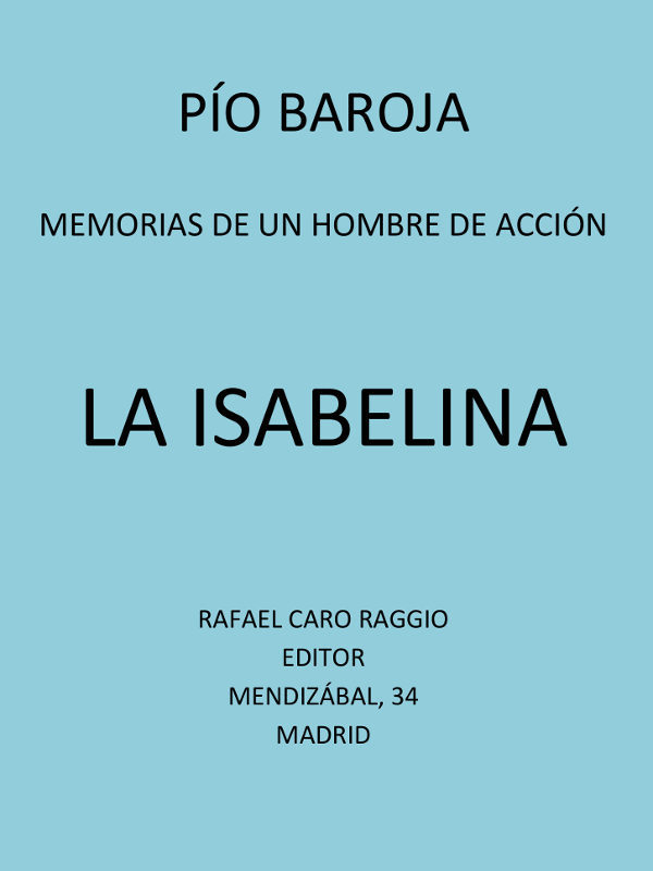 Portada de La Isabelina