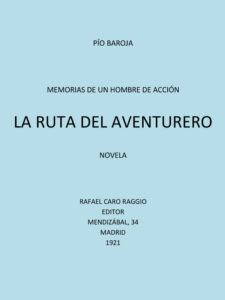 Portada de La ruta del aventurero de Pío Baroja