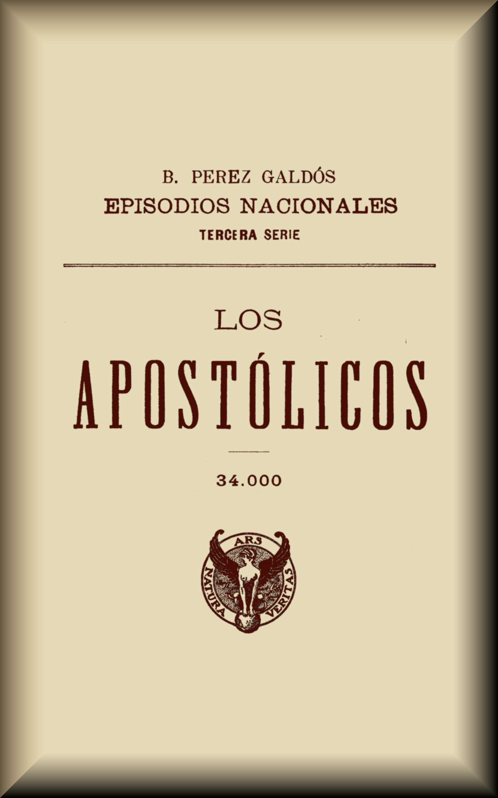 Los apostólicos de Benito Pérez Galdós, portada del libro
