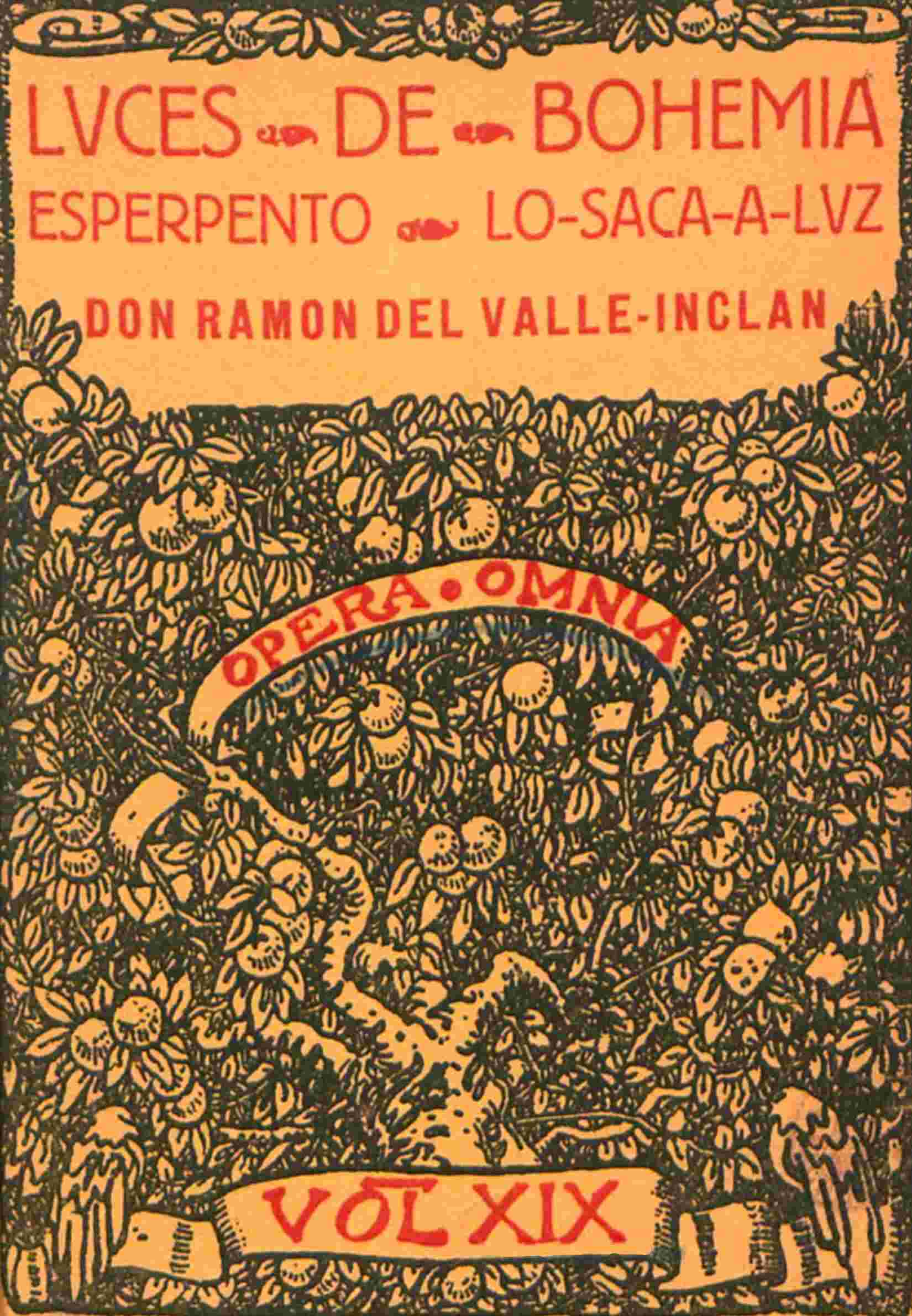 Luces de bohemia de Ramón María del Valle-Inclán, portada del libro