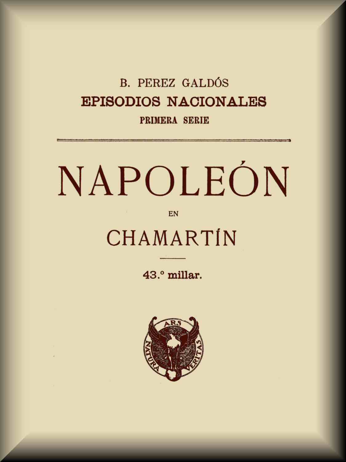 Napoleón en Chamartín de Benito Pérez Galdós, portada del libro