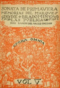 Portada de Sonata de primavera: memorias del marqués de Bradomín de
