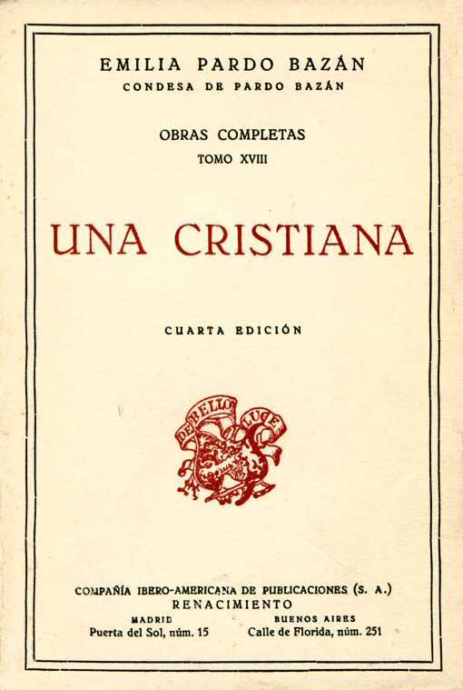 Portada de Una cristiana