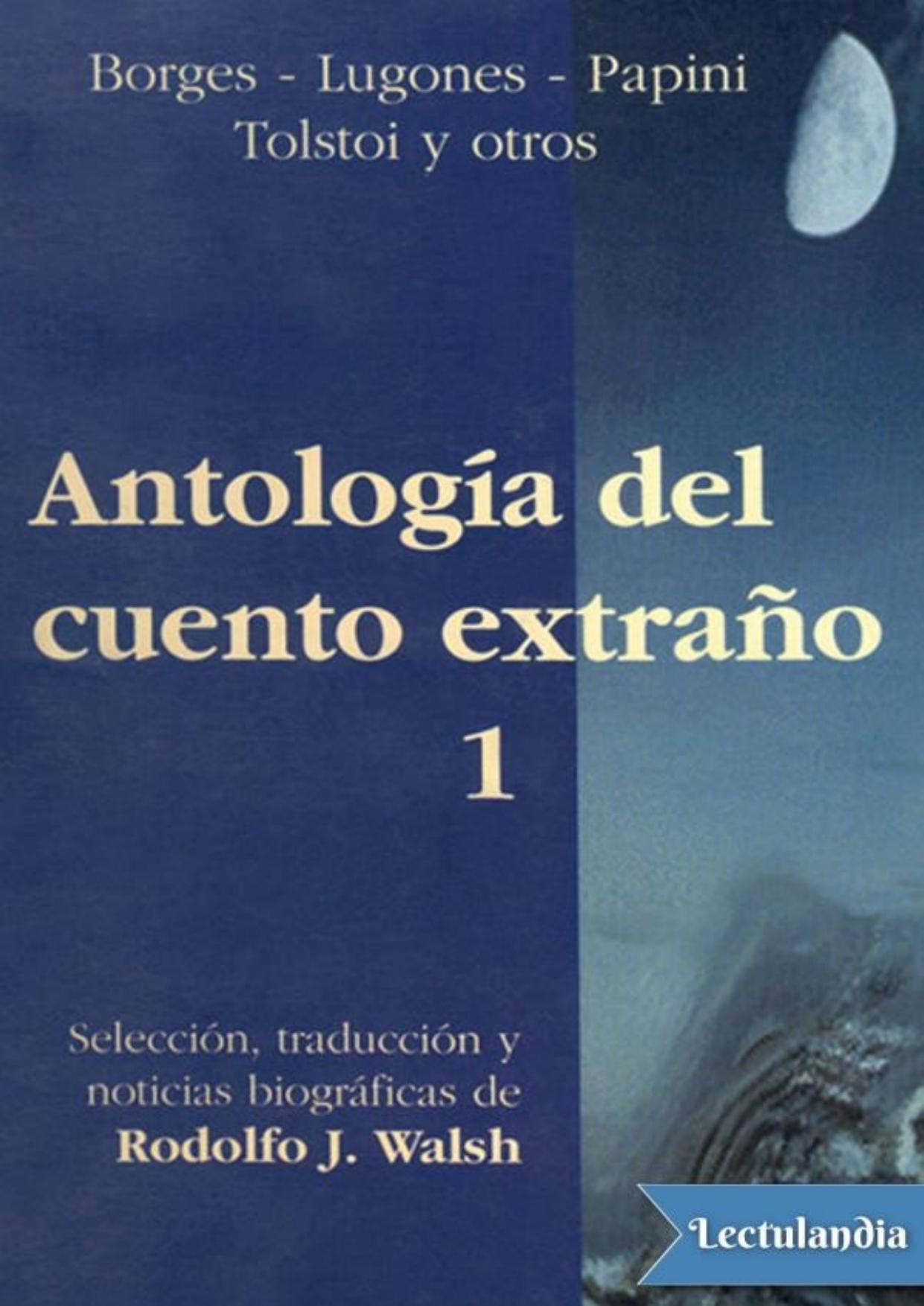 Antología del cuento extraño 1 de AA. VV., portada del libro