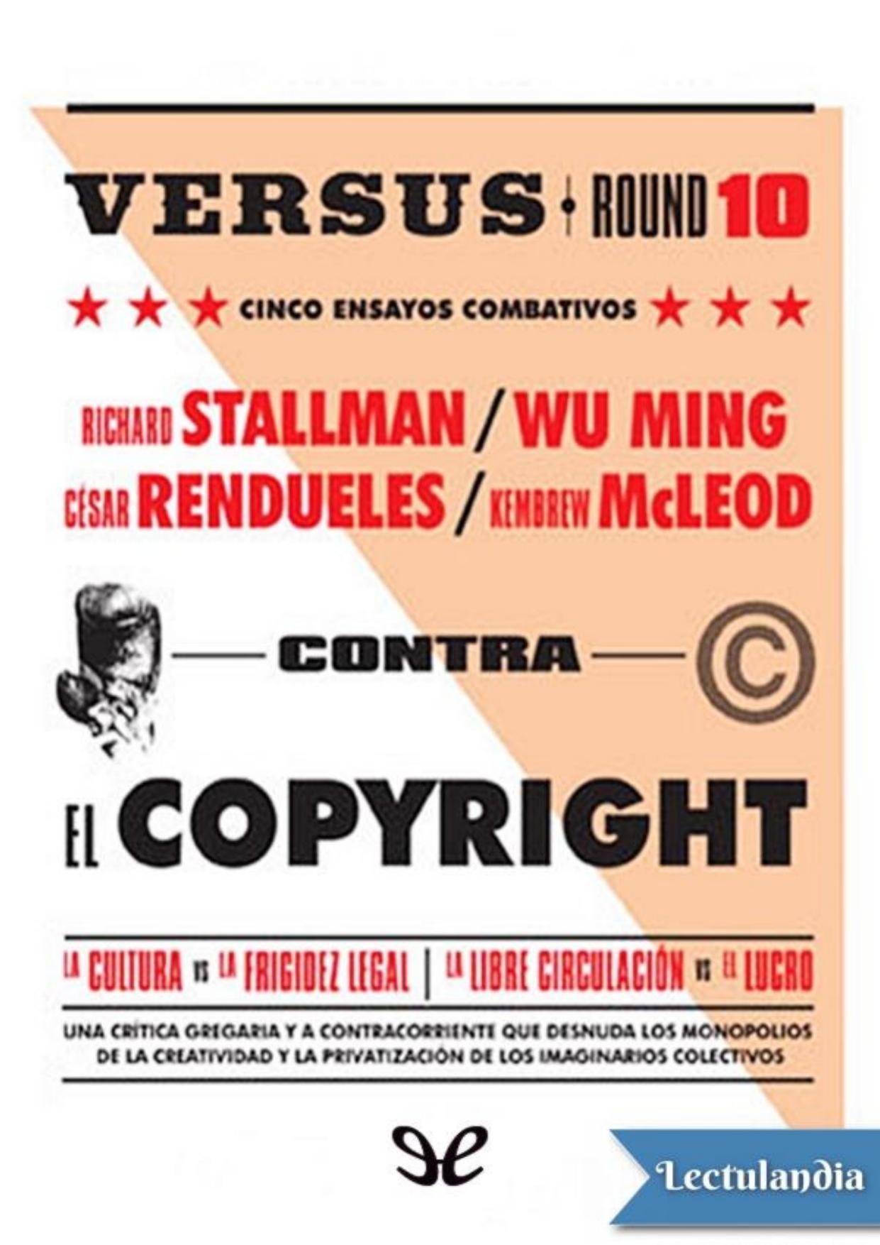 Contra el copyright de AA. VV., portada del libro