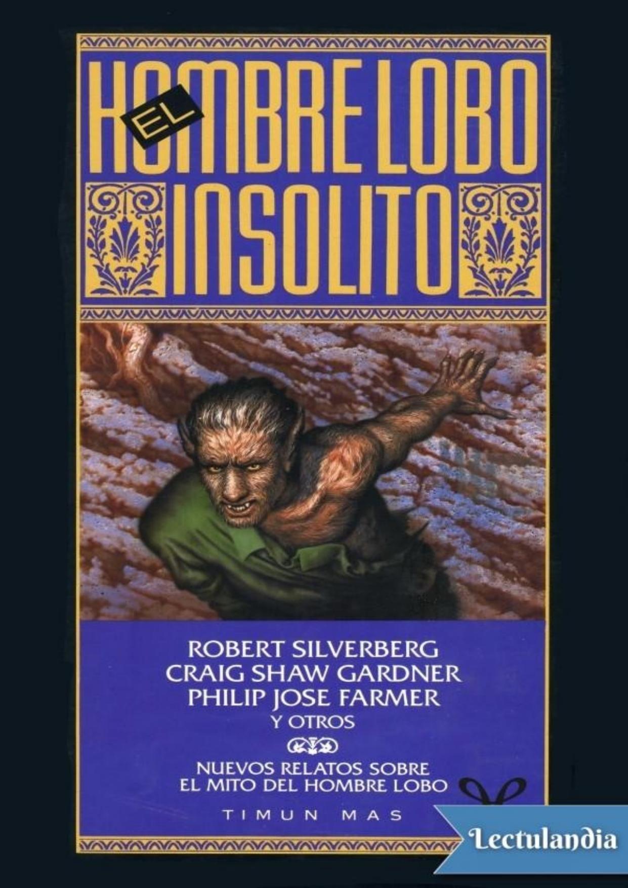 El hombre lobo insólito de AA. VV., portada del libro