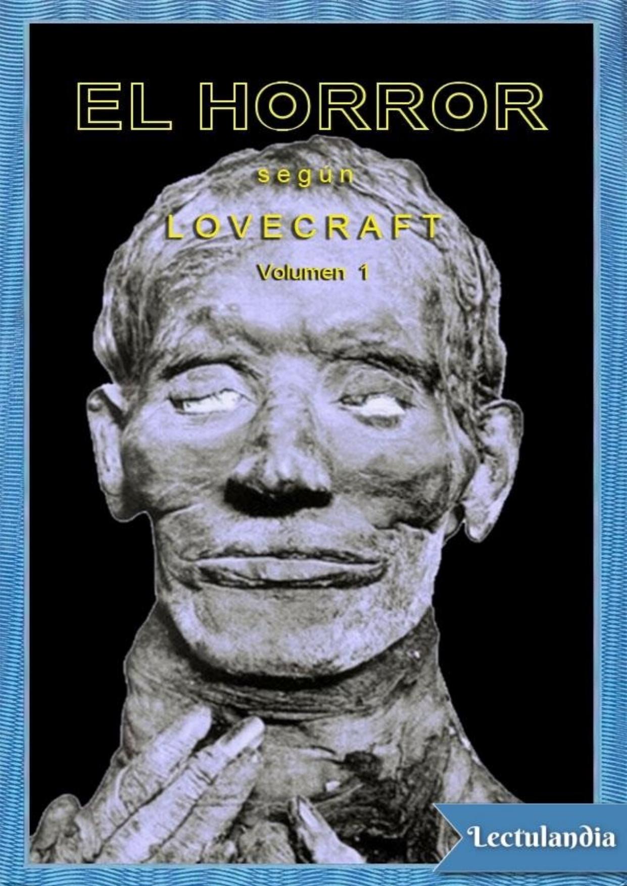 El horror según Lovecraft de AA. VV., portada del libro
