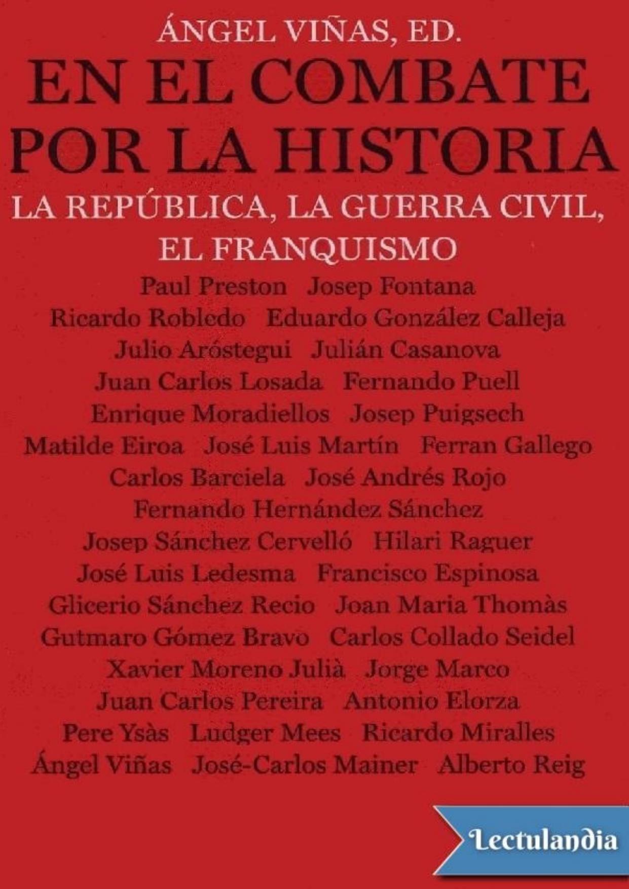 En el combate por la Historia de AA. VV., portada del libro
