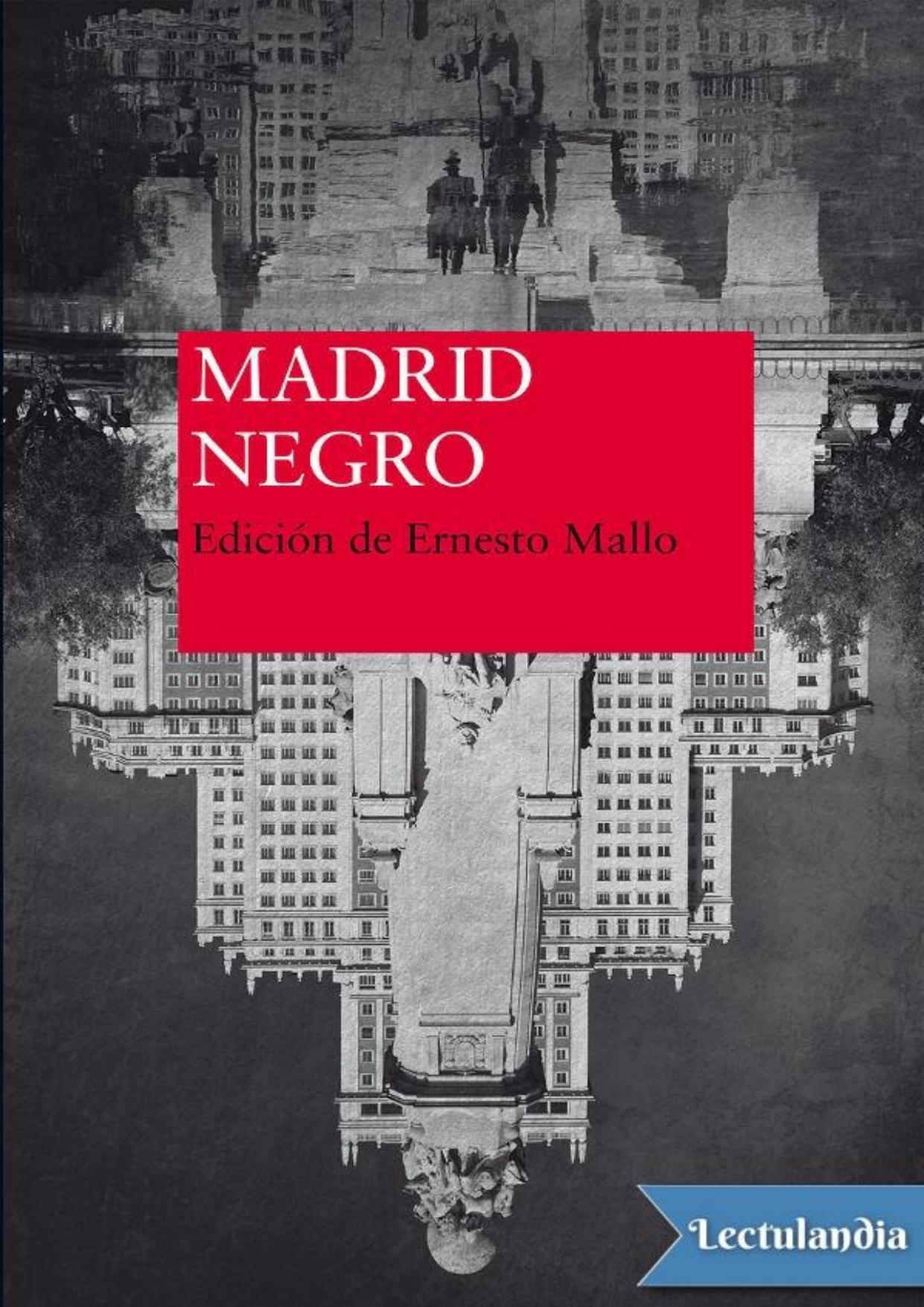 Madrid negro de AA. VV., portada del libro