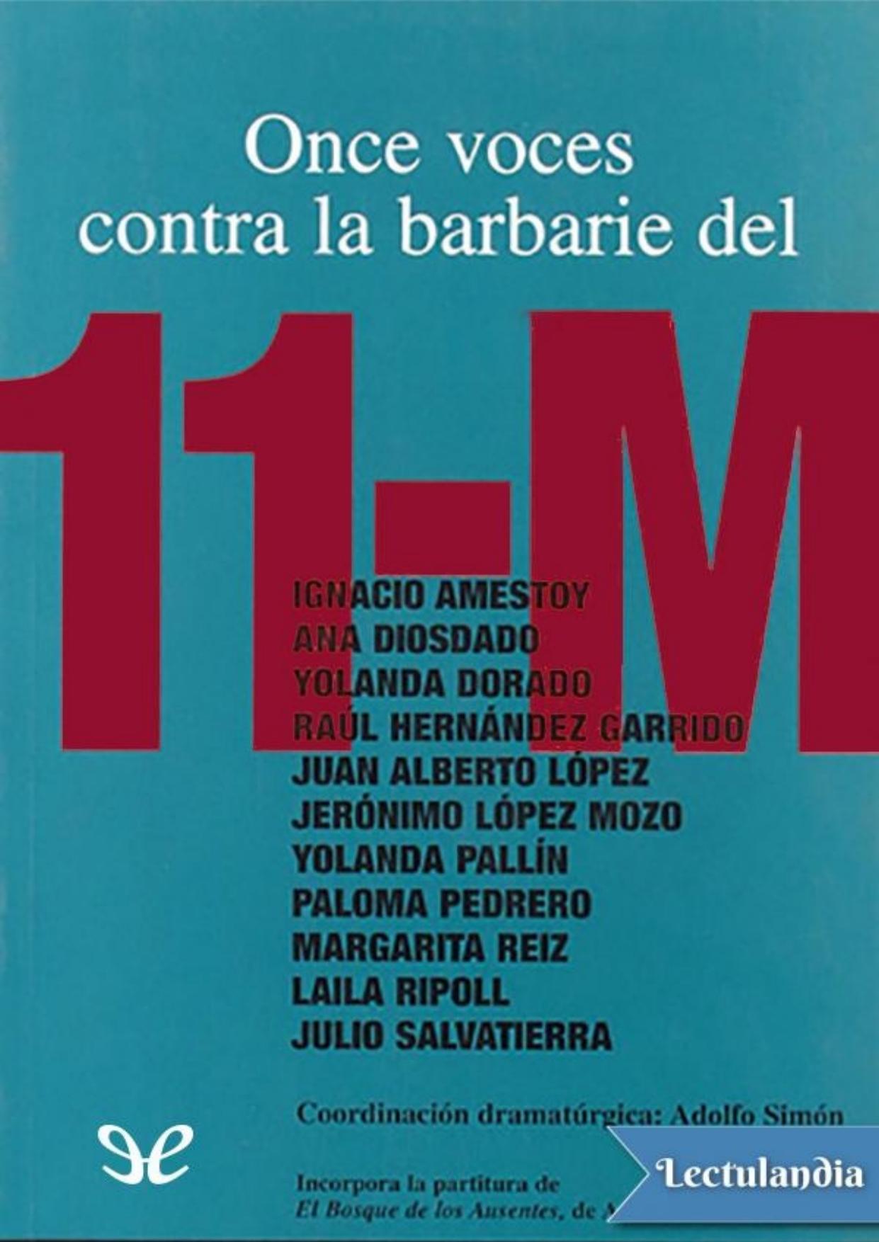 Once voces contra la barbarie del 11-M de AA. VV., portada del libro