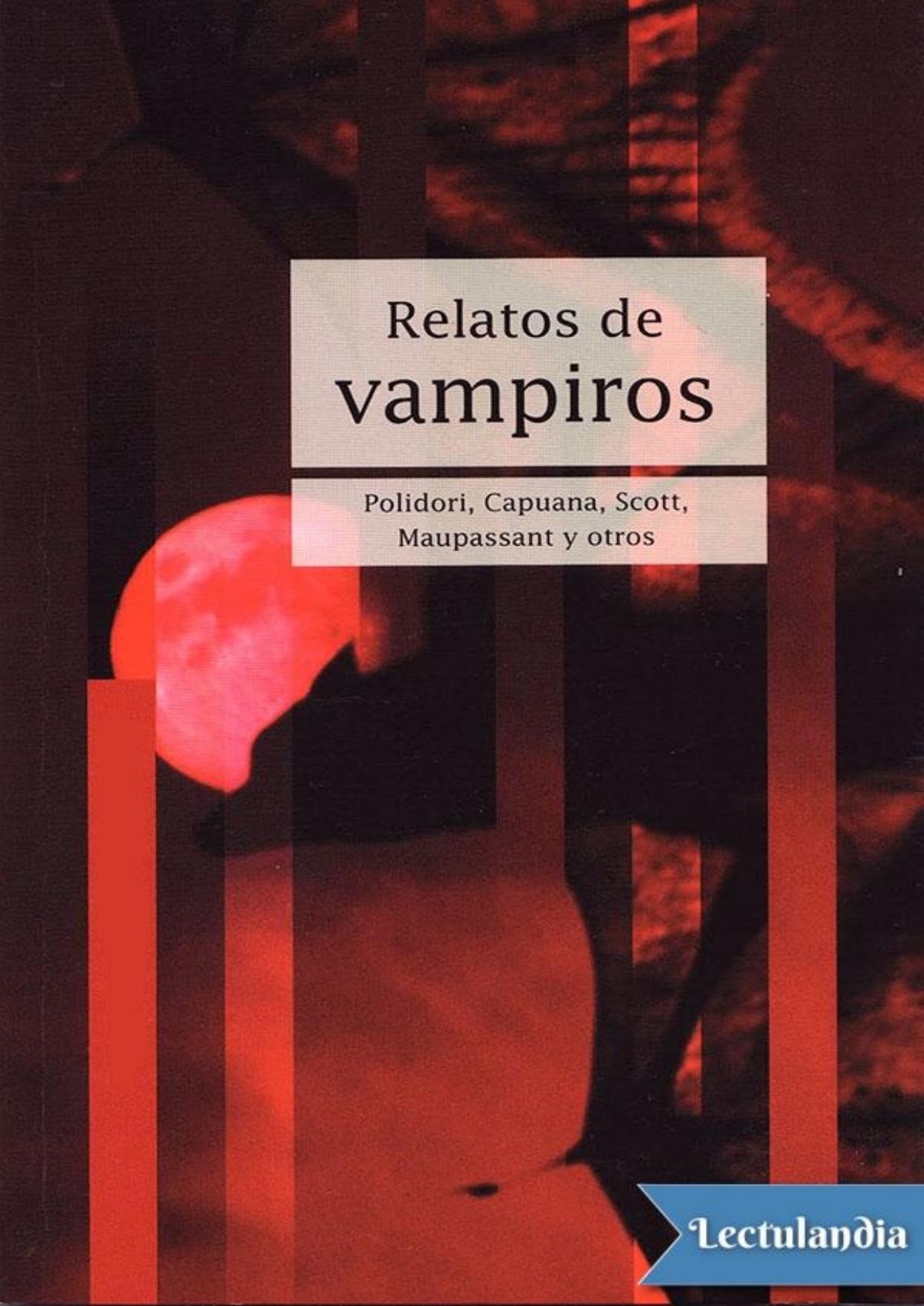 Relatos de vampiros de AA. VV., portada del libro