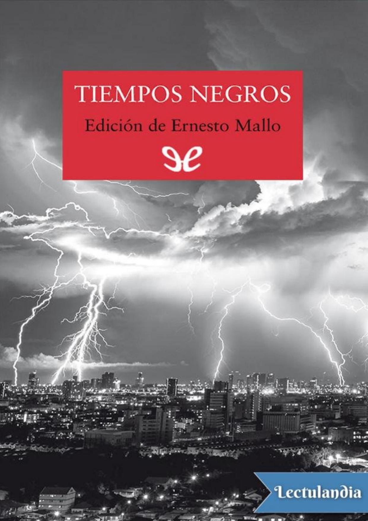Tiempos negros de AA. VV., portada del libro