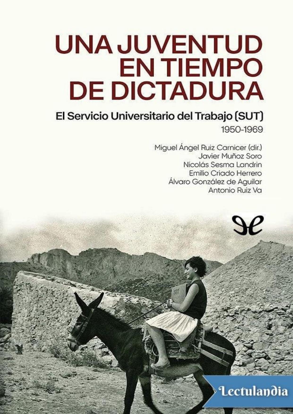 Una juventud en tiempo de dictadura de AA. VV., portada del libro