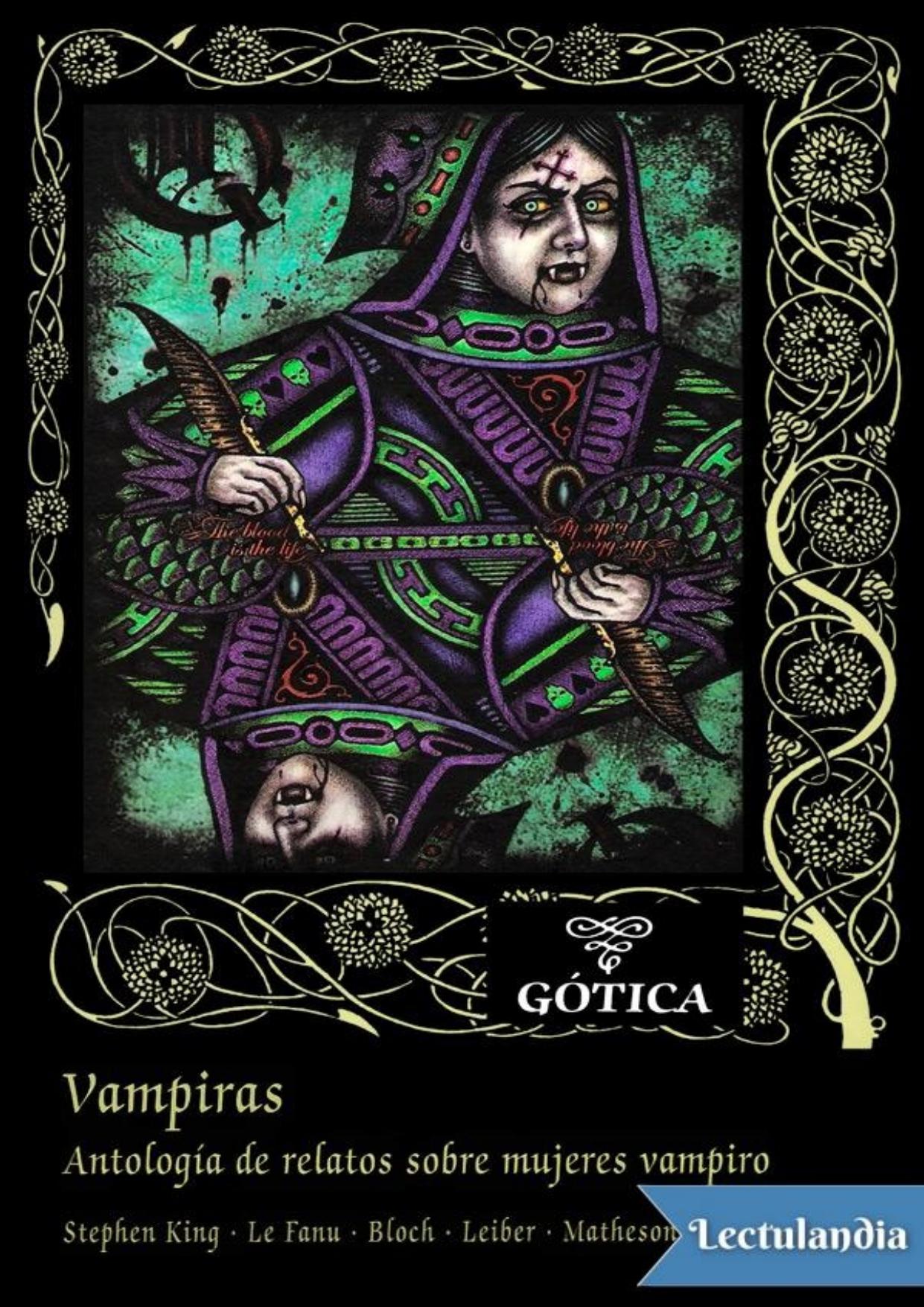 Vampiras. Antología de relatos sobre mujeres vampiro de AA. VV., portada del libro