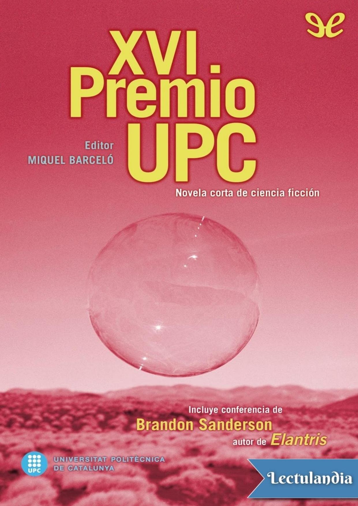 XVI Premio UPC de AA. VV., portada del libro