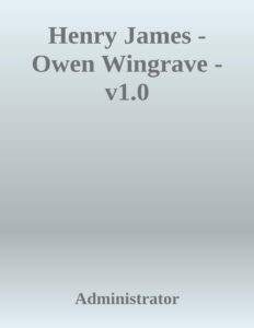 Portada de Henry James - Owen Wingrave - v1.0