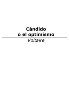 Portada de Voltaire - Candido - v1.0