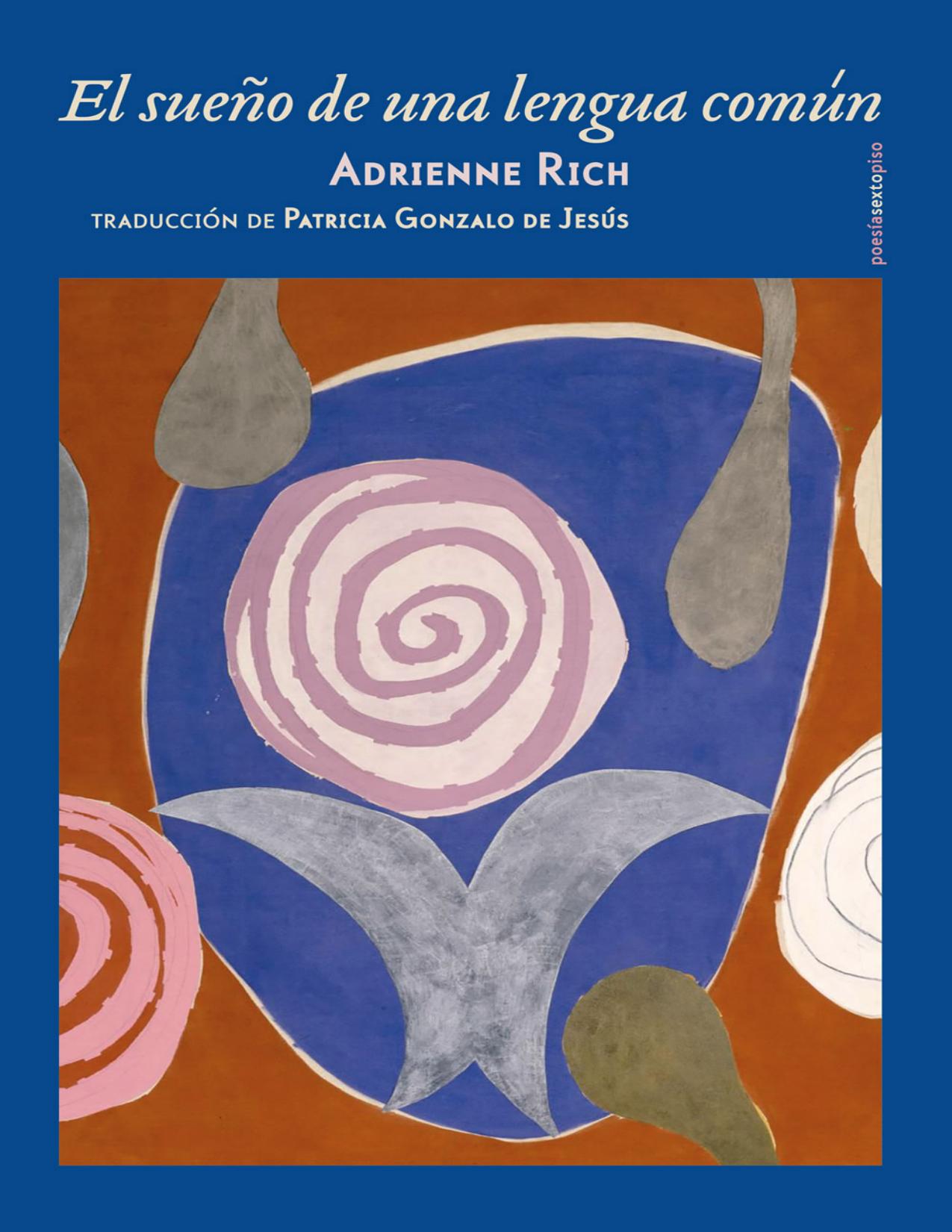 El sueño de una lengua común de Adrienne Rich, portada del libro