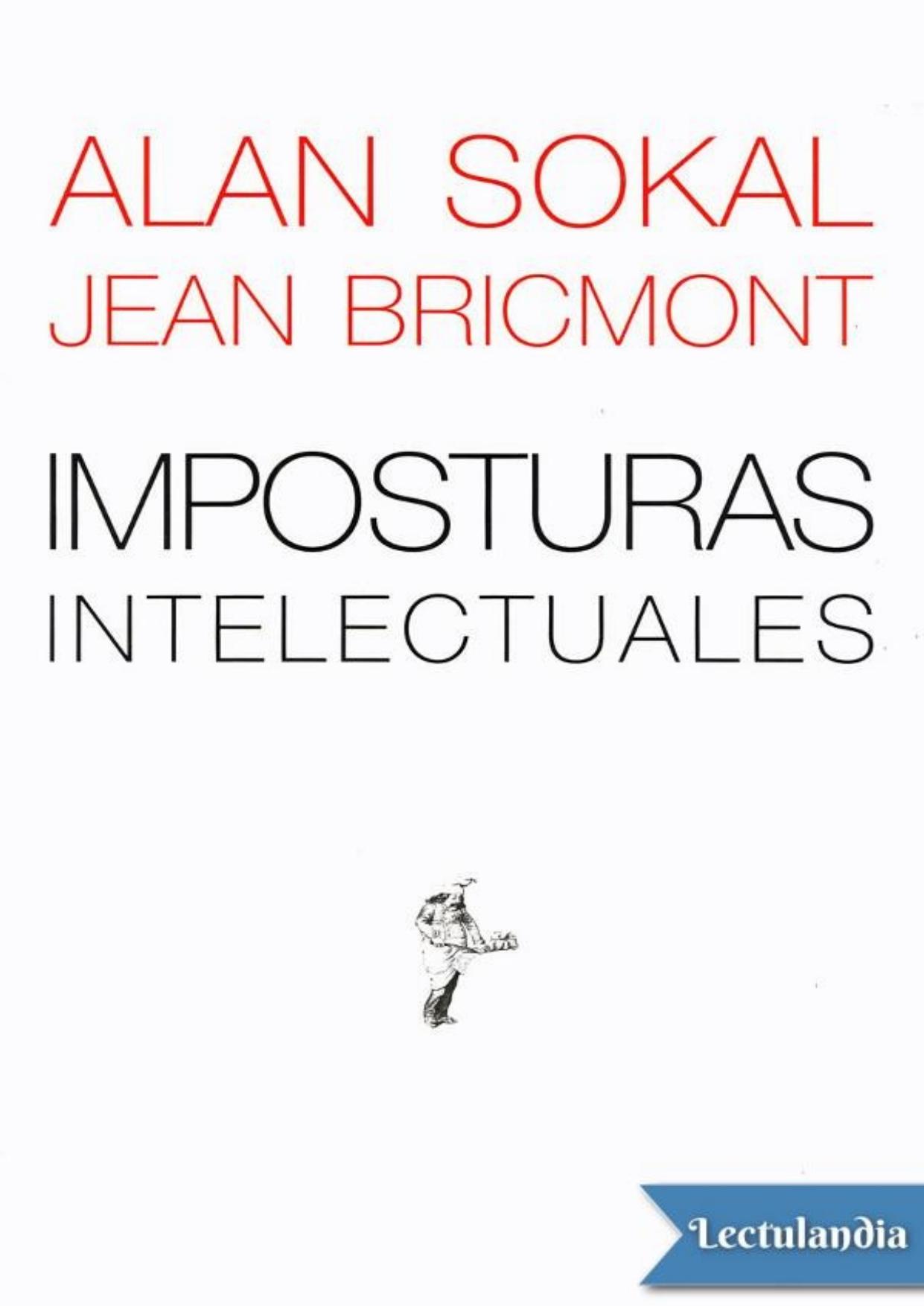 Imposturas intelectuales de Alan Sokal, portada del libro