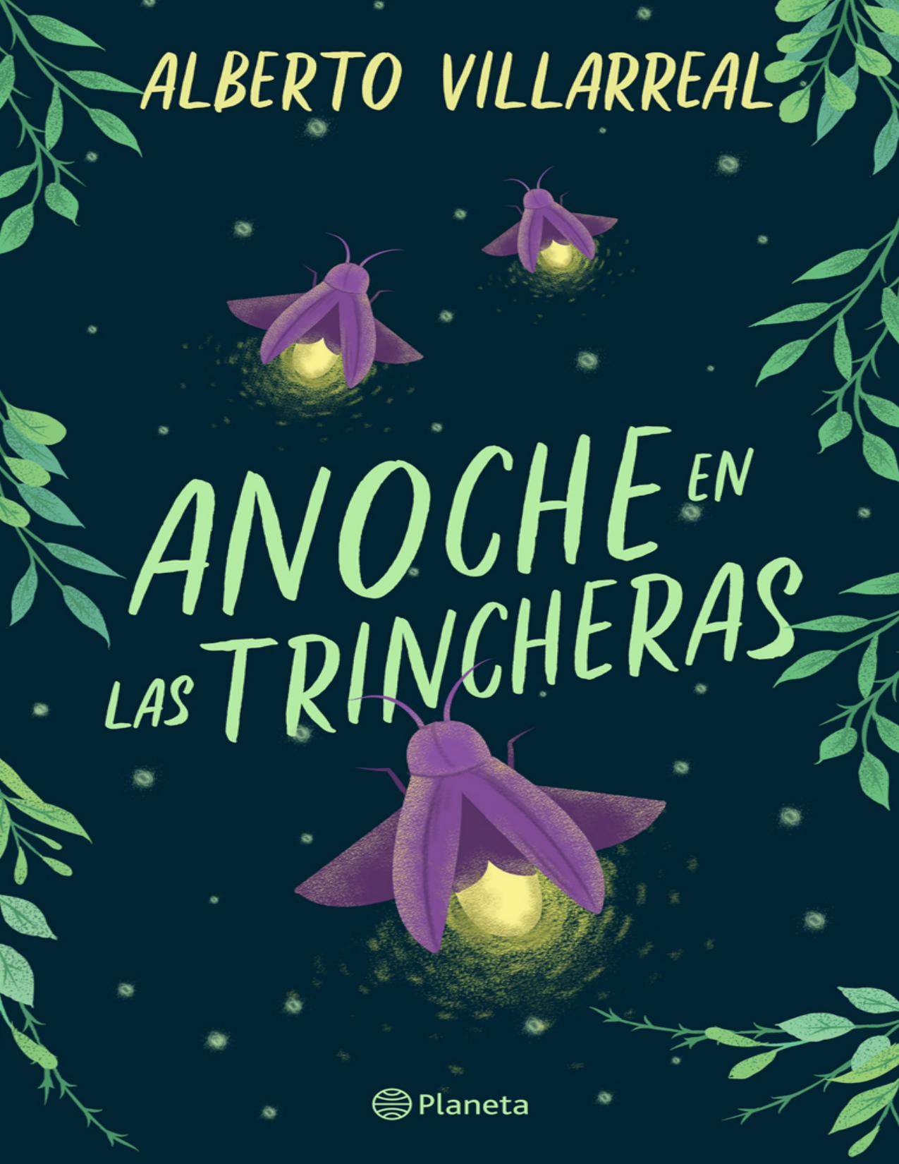 Anoche en las trincheras de Alberto Villarreal, portada del libro