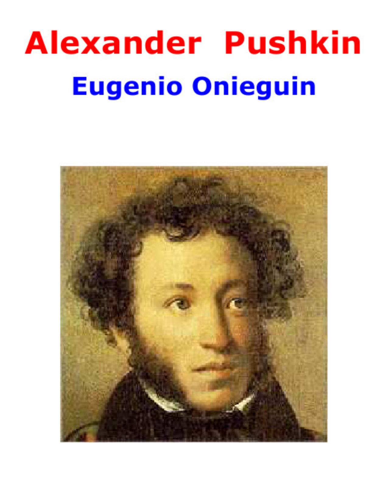 Eugenio Oneguin de Alexander Pushkin, portada del libro