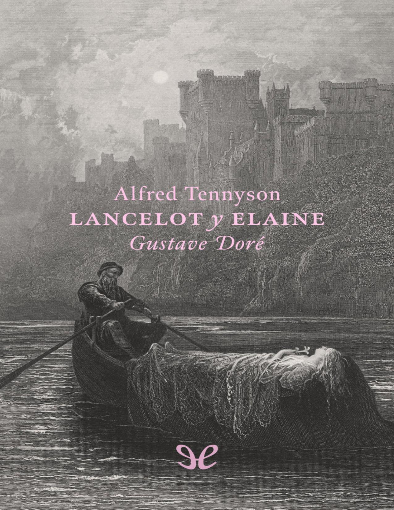 Lancelot y Elaine de Alfred Tennyson, portada del libro