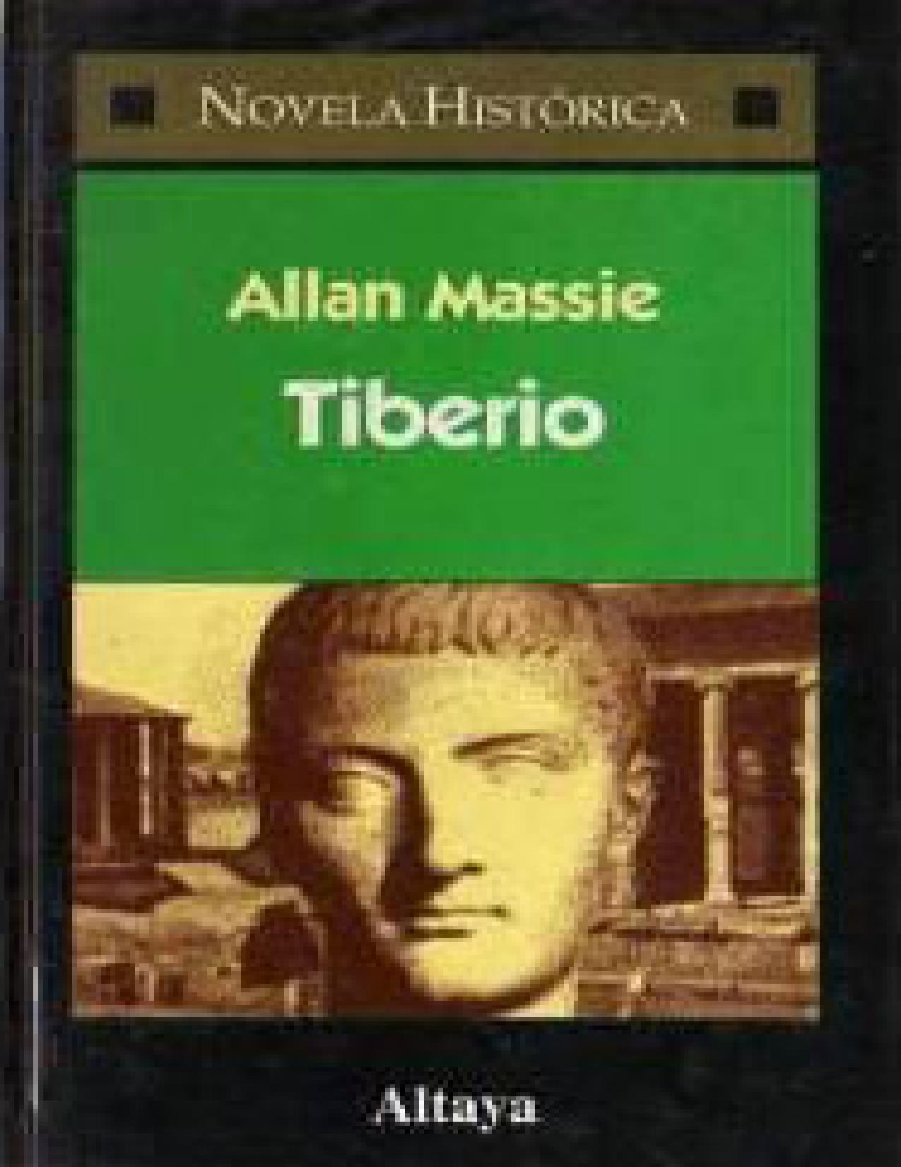 Tiberio de Allan Massie, portada del libro