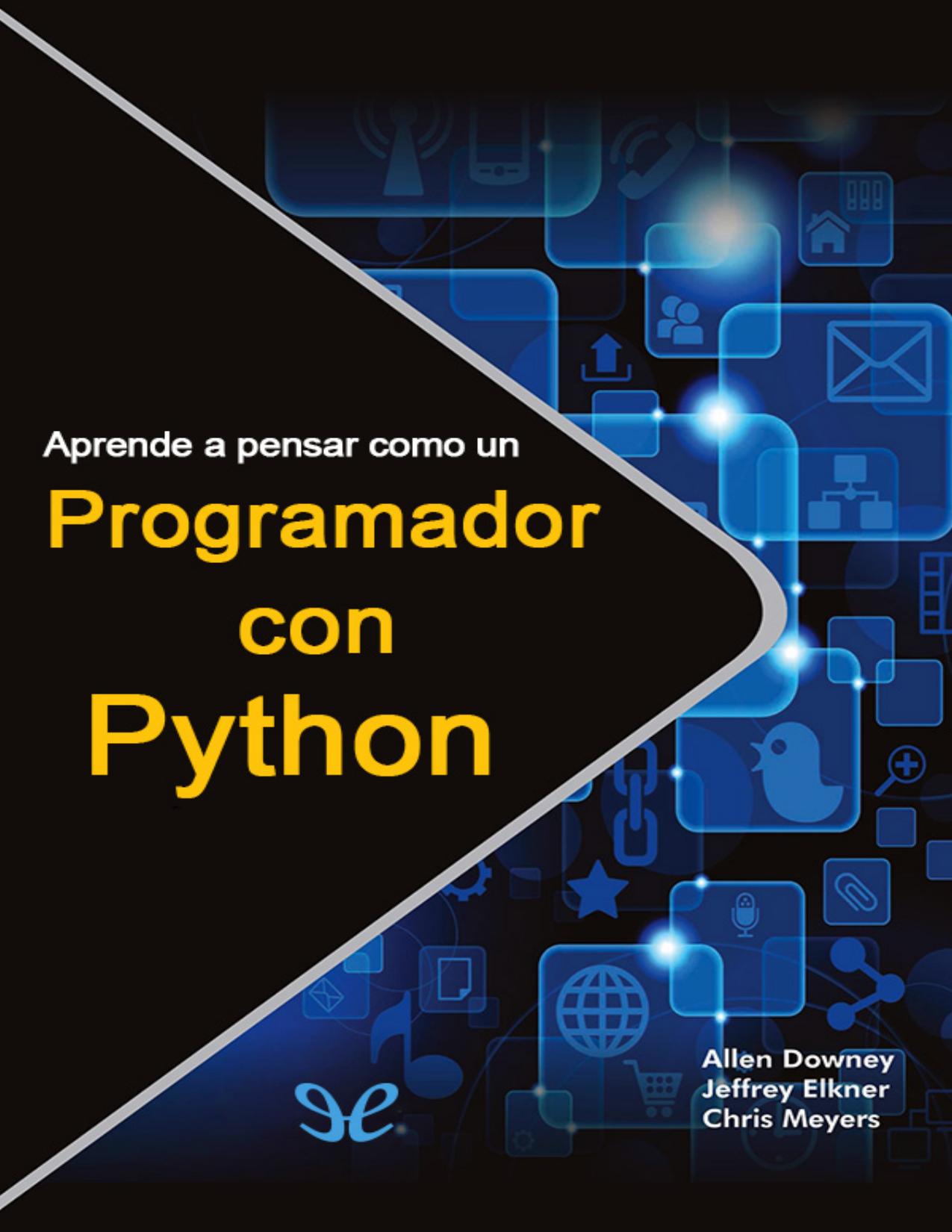 Aprenda a pensar como un programador con Python de Allen Downey, portada del libro