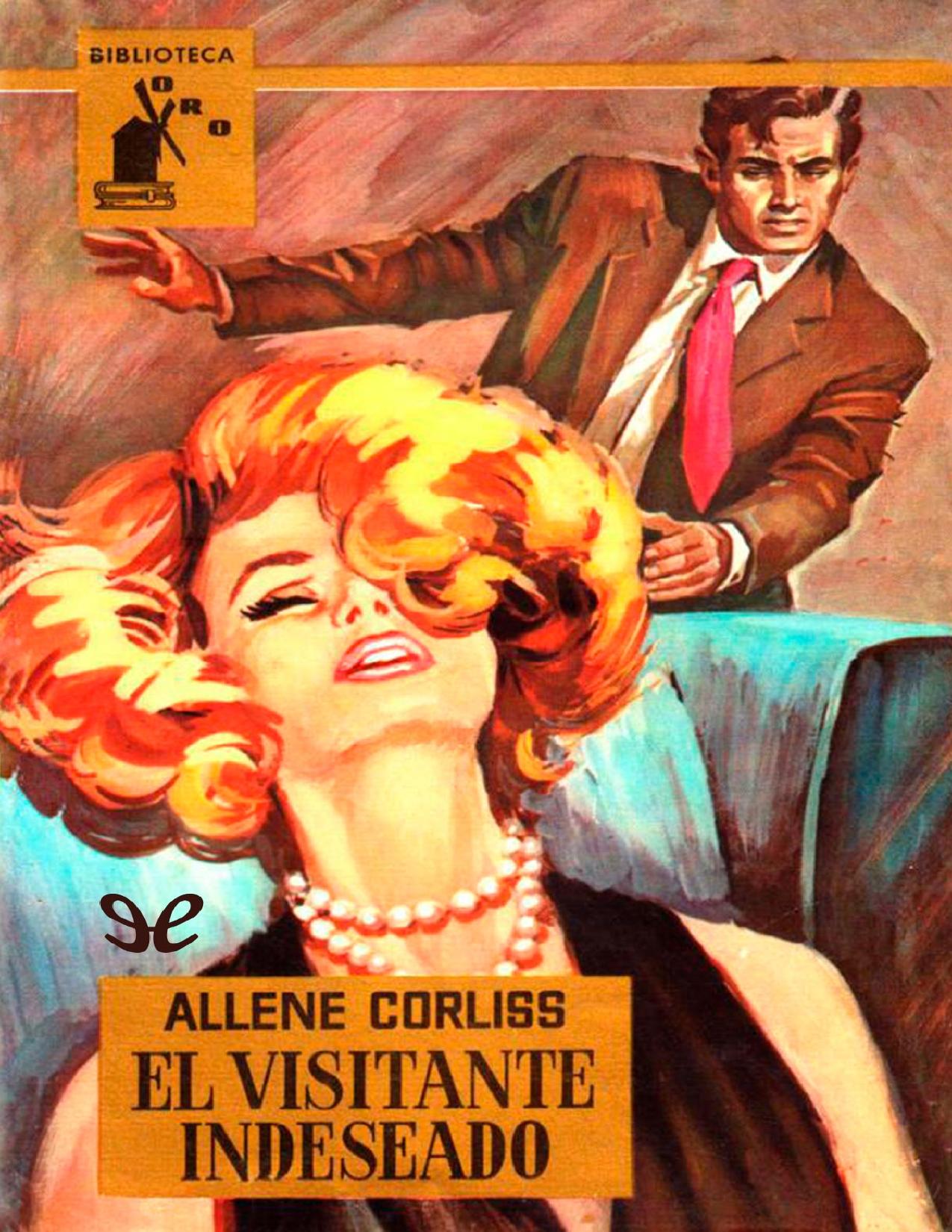 El visitante indeseado de Allene Corliss, portada del libro