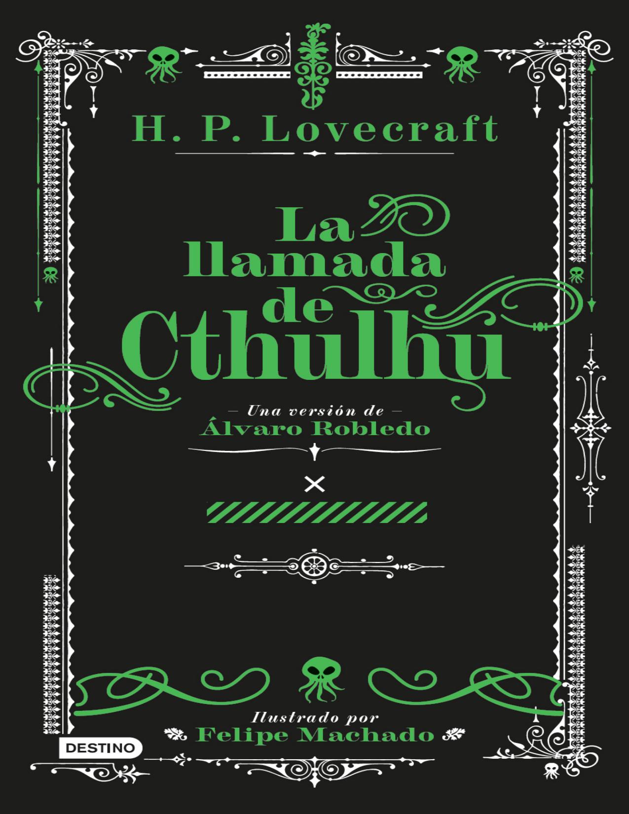 La llamada de Cthulhu de Álvaro Robledo, portada del libro