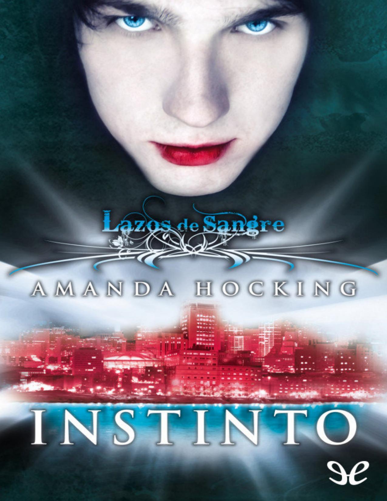 Instinto de Amanda Hocking, portada del libro