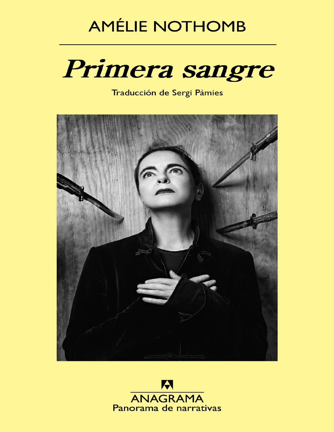 Primera sangre de Amelie Nothomb, portada del libro