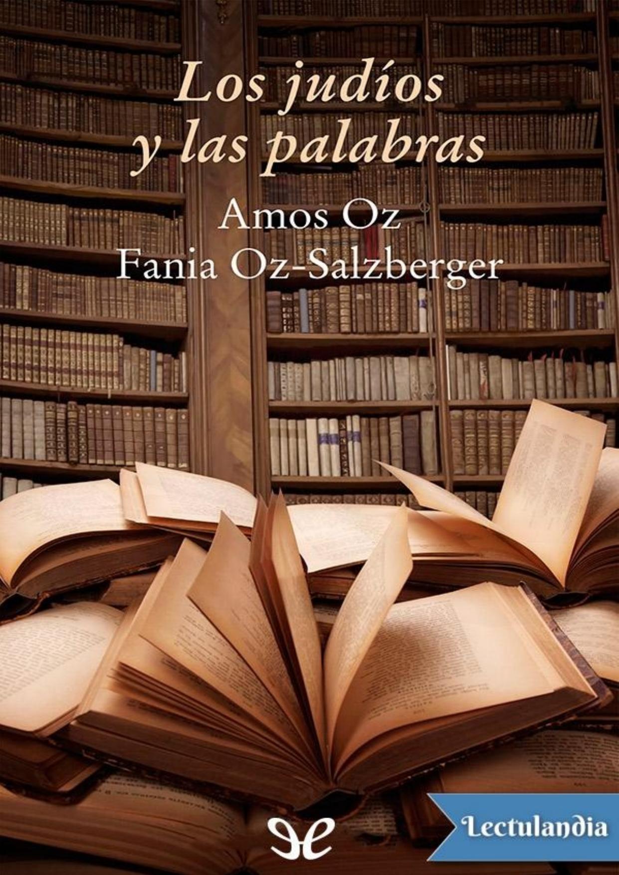 Los judíos y las palabras de Amos Oz, portada del libro